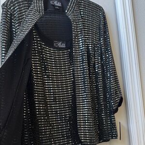 NWT, Sequin Jacket&Tank Set